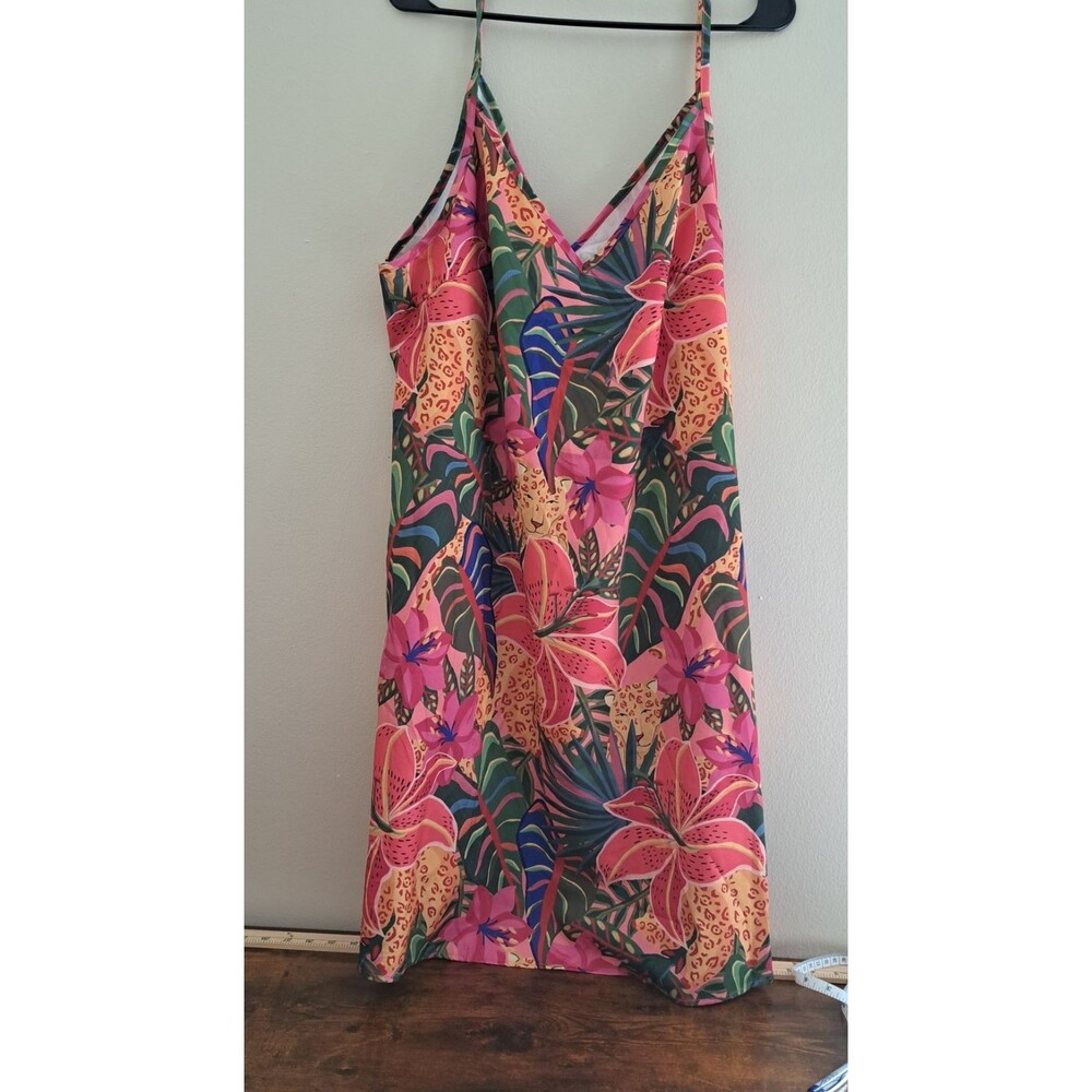 Womens Emery Rose Multicolor Flower Print Sleeveless Maxi Dress Polyester 3XL
